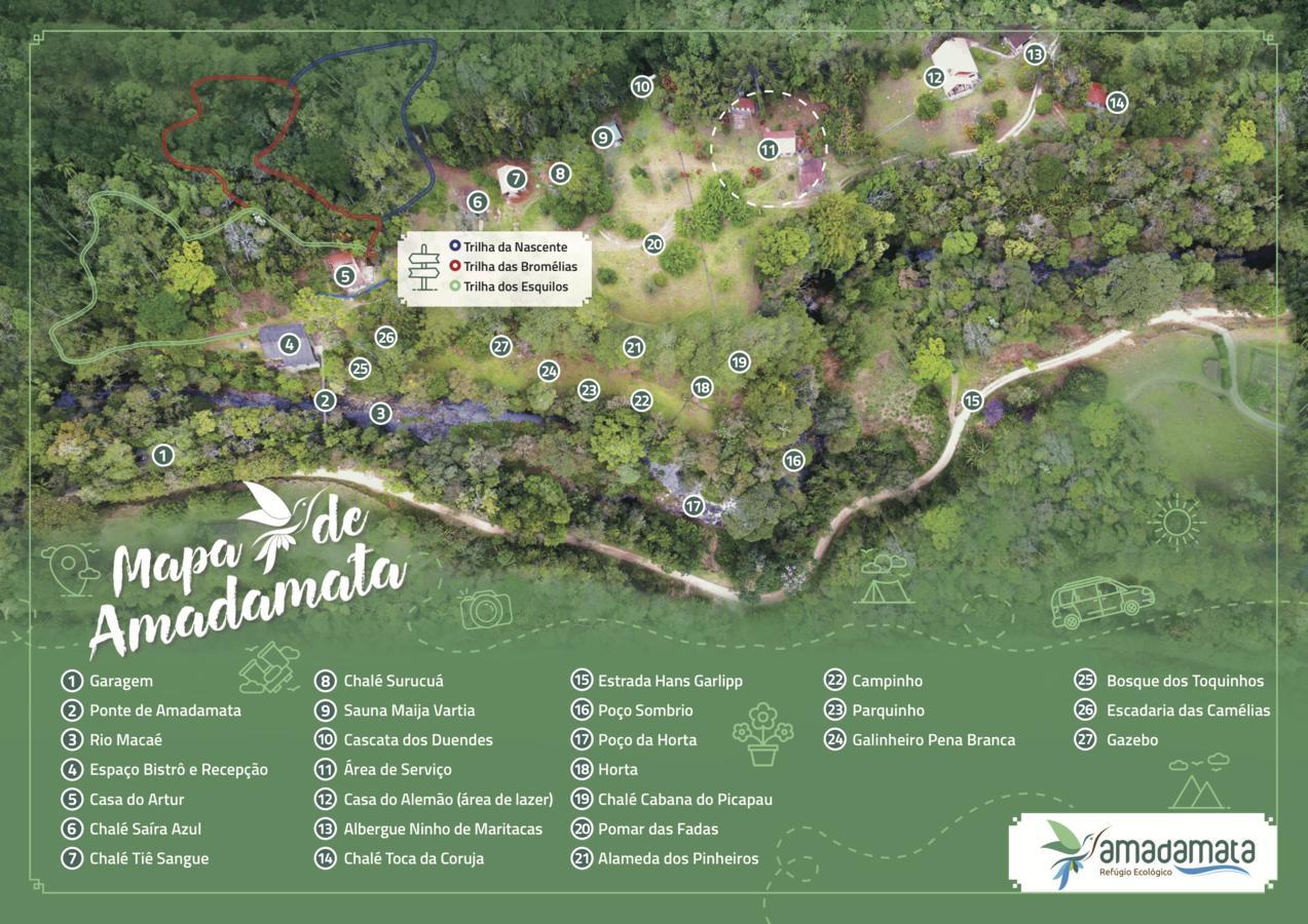 Refugio Ecologico Amadamata Hotel Nova Friburgo Bagian luar foto